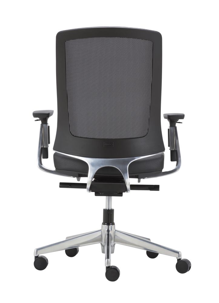 Geperforeerd lederen bureaustoel Mirco Deluxe ergonomisch verstelbaar