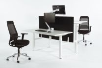 Duo bureau Zit sta elektrisch YOUP wit
