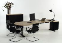 Bureau met vergaderstuk TUBE eiken