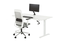 Slinger bureau Zit sta BASE02 wit